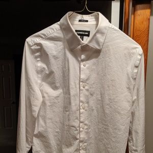 Express MX extra slim white shirt